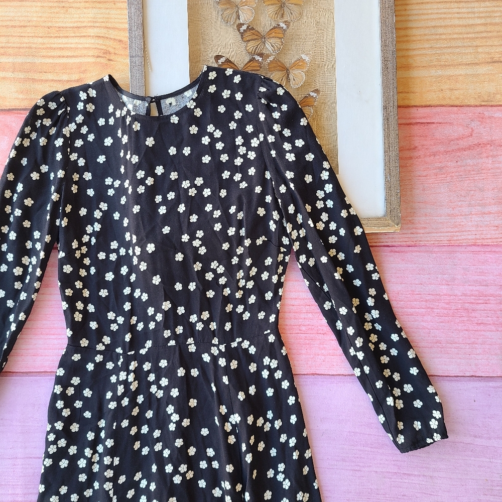 Reformation Black and White Polka Dot Midi Dress - Picture 8 of 10